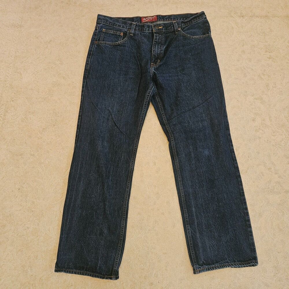 The Original Arizona Jean Company Men's Blue Jeans Relaxed Straight Size 36/30